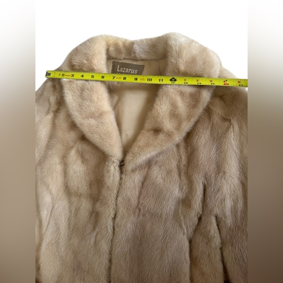 Lazarus Columbus furs natural light brown mink royal quality cape poncho - Picture 7 of 12